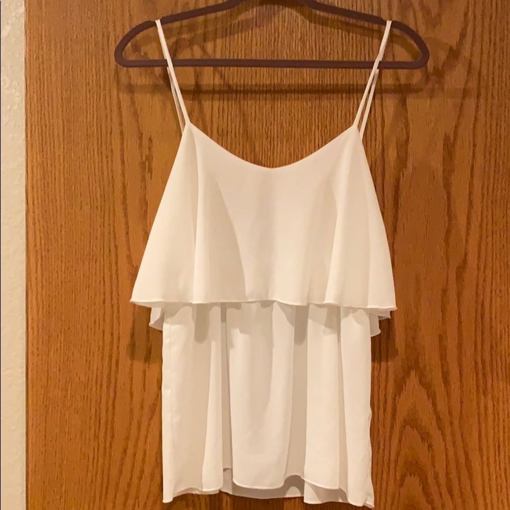 White Flowy blouse